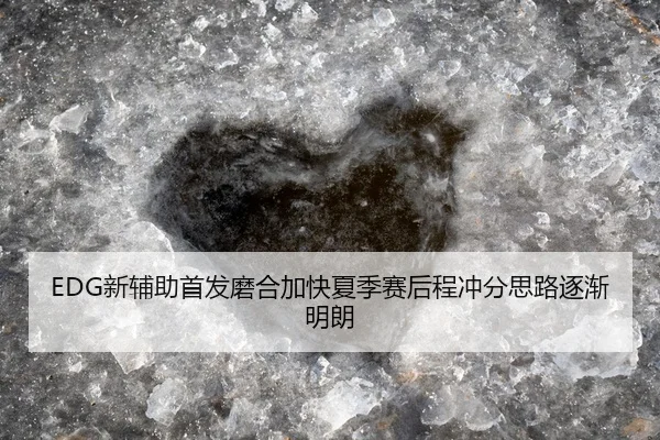 EDG新辅助首发磨合加快夏季赛后程冲分思路逐渐明朗